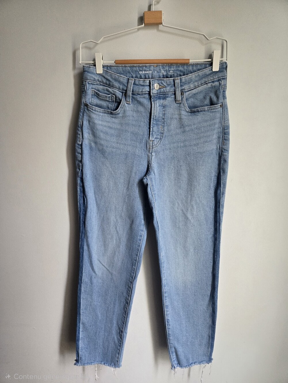 OLD NAVY High-Waisted OG Straight Cut-Off Ankle Jeans